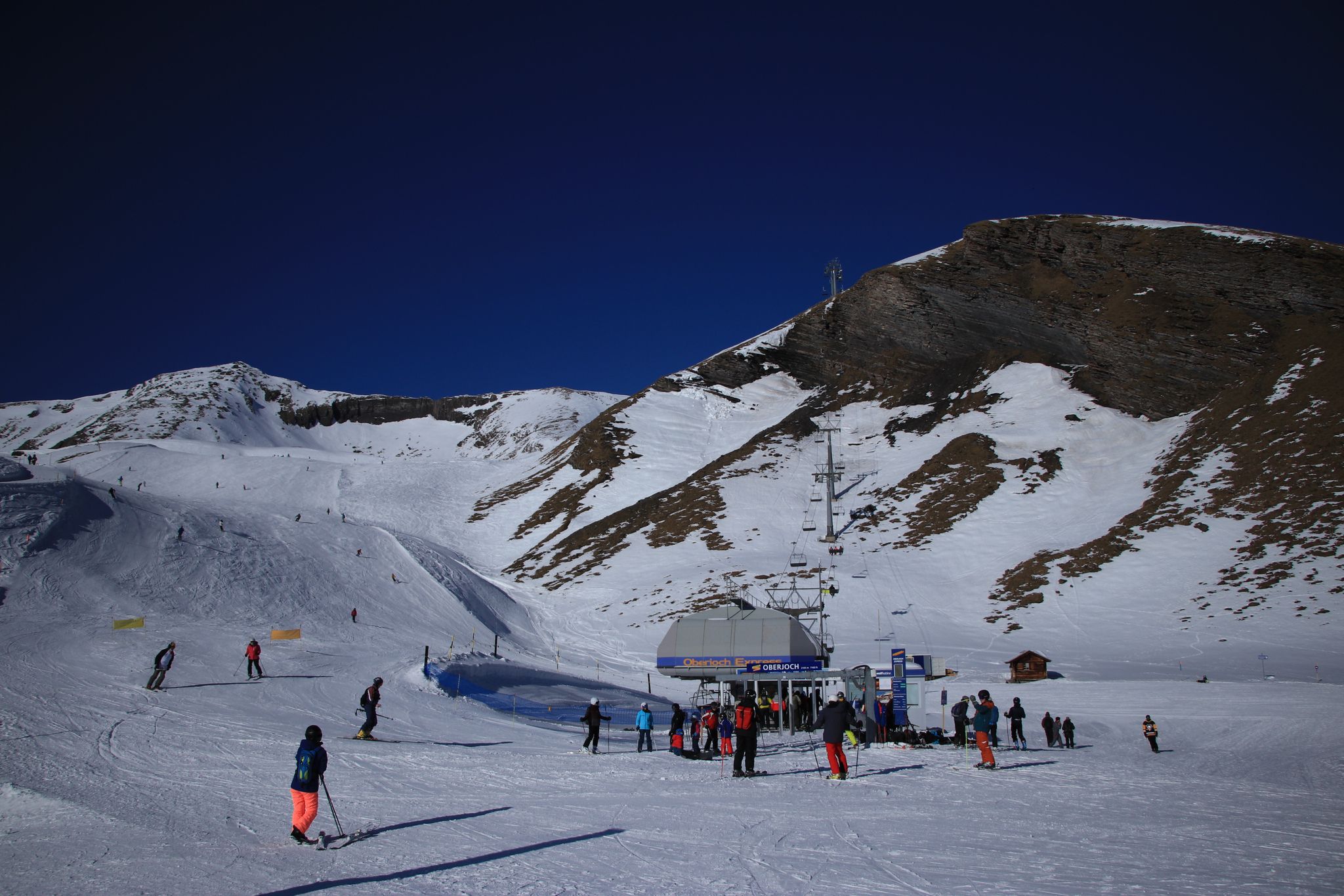 Skiing in the Mountains