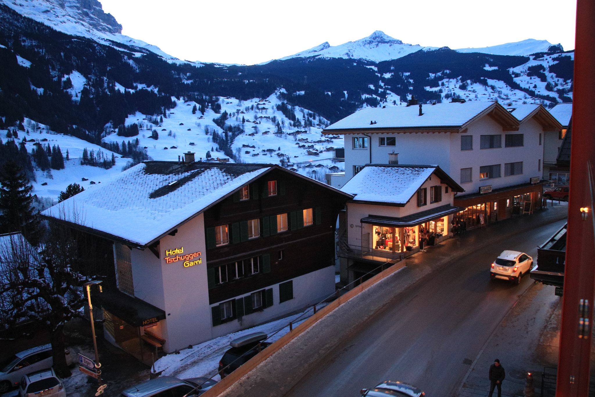 Snowy Mountain Town