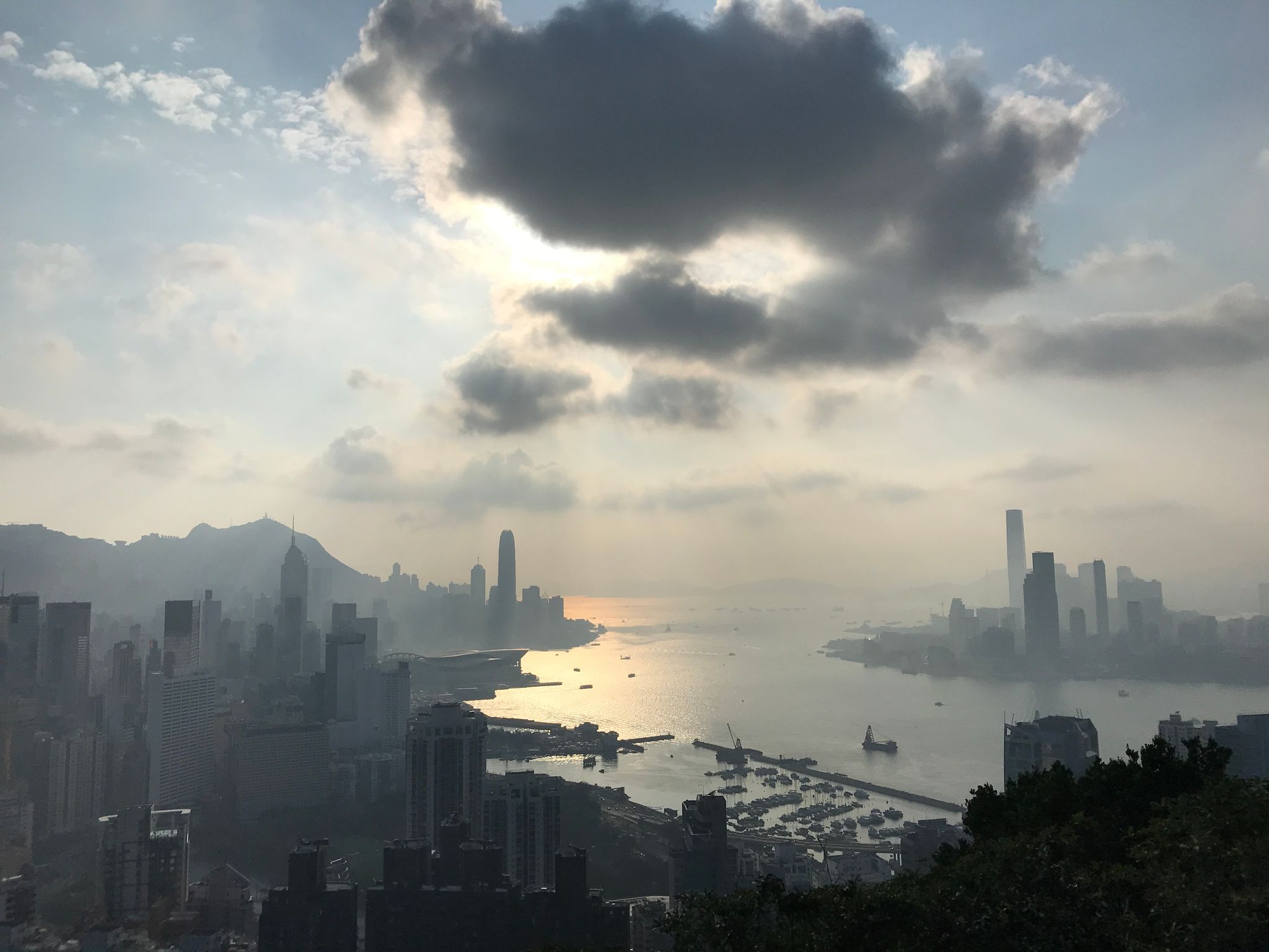 Sunset in Hong Kong