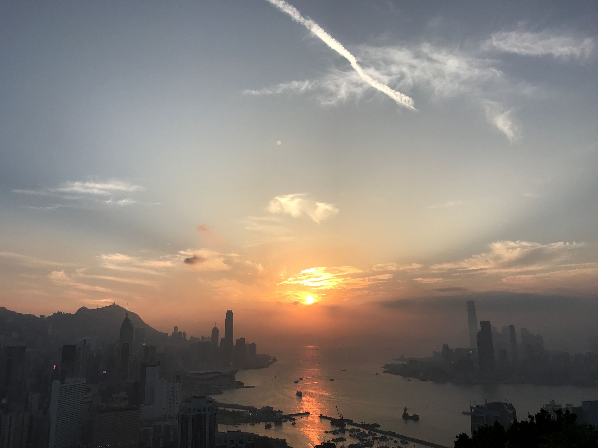 Sunset in Hong Kong