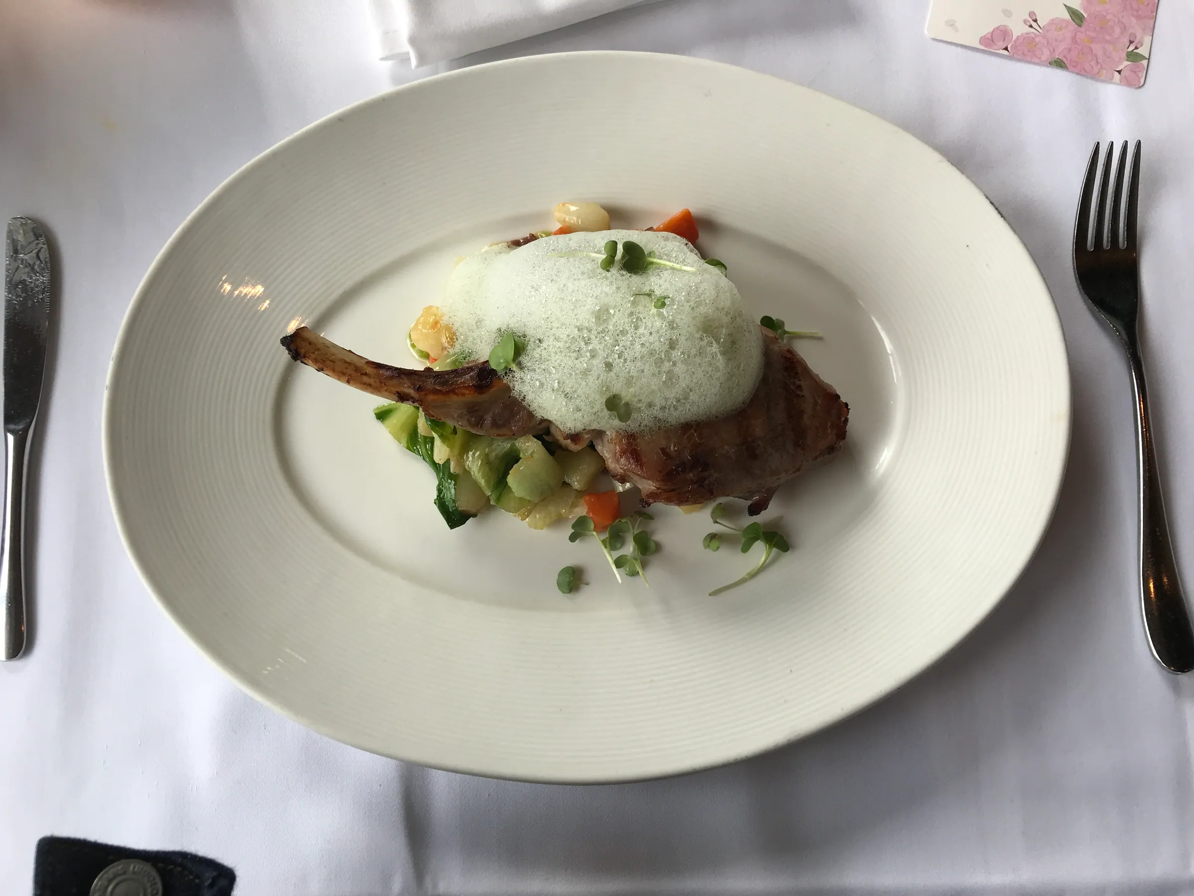 Lamb with Herb Foam