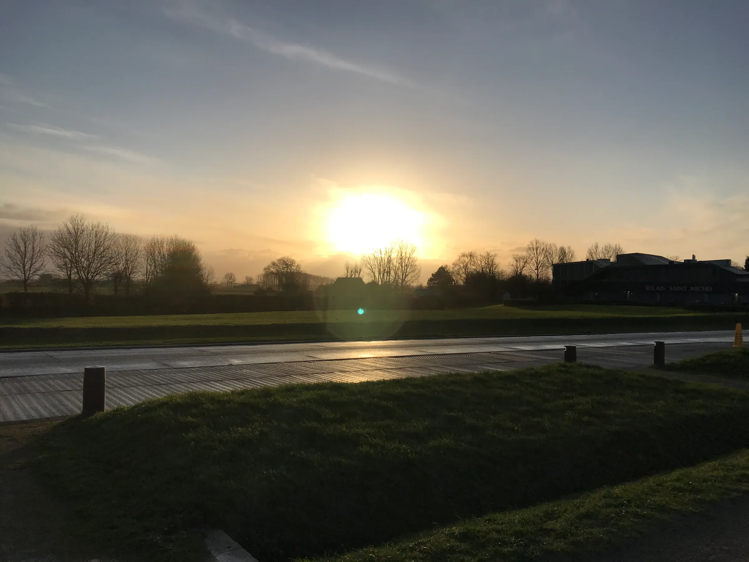 Winter Sun Over the Fields